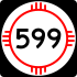 State Road 599 marker