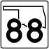 State Highway 88 marker