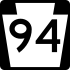 PA Route 94 marker