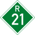 Regional Route R21 shield