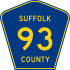 County Route 93 marker