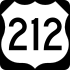 U.S. Highway 212 marker