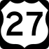 U.S. Route 27 marker
