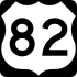 U.S. Highway 82 marker