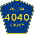 County Road 4040 marker