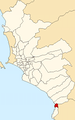 Map of Lima highlighting Santa María del Mar.PNG