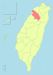 Location of Hsinchu County in Taiwan