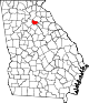 State map highlighting Barrow County