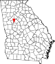 State map highlighting Clayton County