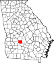 State map highlighting Crisp County