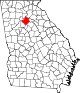 State map highlighting Gwinnett County