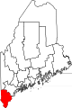 State map highlighting York County