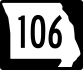 Route 106 marker
