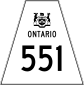 Highway 551 shield