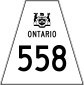 Highway 558 shield