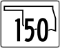 State Highway 150 marker