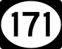 Route 171 marker