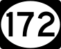 MS Highway 172 marker