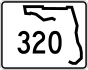 Florida State Road 320 marker