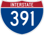 Interstate 391 marker