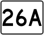 State Route 26A marker