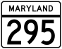 Maryland Route 295 marker