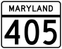 Maryland Route 405 marker