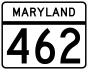 Maryland Route 462 marker