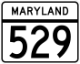 Maryland Route 529 marker