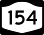 NYS Route 154 marker