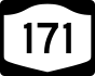 NYS Route 171 marker