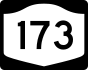 NYS Route 173 marker