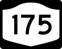 NYS Route 175 marker