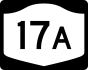 NYS Route 17A marker