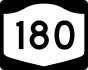 NYS Route 180 marker