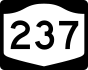 NYS Route 237 marker