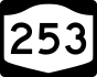 NYS Route 253 marker