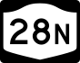 NYS Route 28N marker