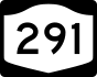 NYS Route 291 marker