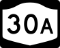 NYS Route 30A marker