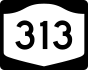 NYS Route 313 marker