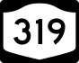 NYS Route 319 marker