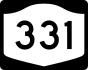 NYS Route 331 marker