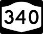 NYS Route 340 marker