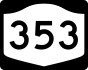 NYS Route 353 marker