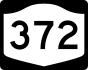 NYS Route 372 marker