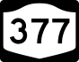 NYS Route 377 marker