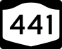 NYS Route 441 marker