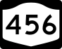 NYS Route 456 marker