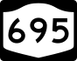 NYS Route 695 marker